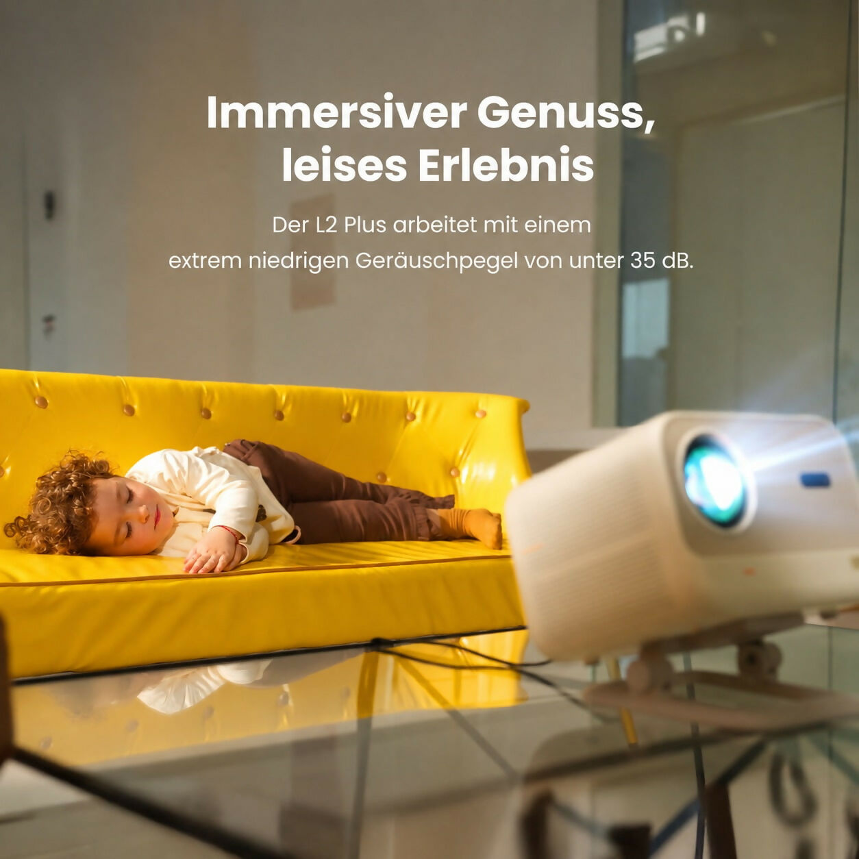 VisionBeam L2 Plus - Heimkino-Beamer mit 4K-Unterstützung und Autofokus für flexible Unterhaltung zu Hause