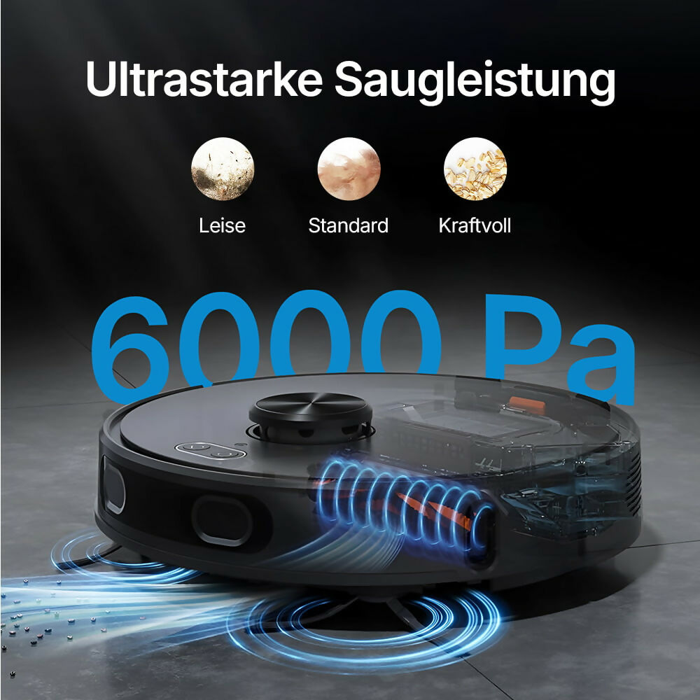 Saugroboter D60S – vollautomatische Reinigung mit Wischfunktion, LiDAR-Navigation und App-Steuerung für mühelose Sauberkeit