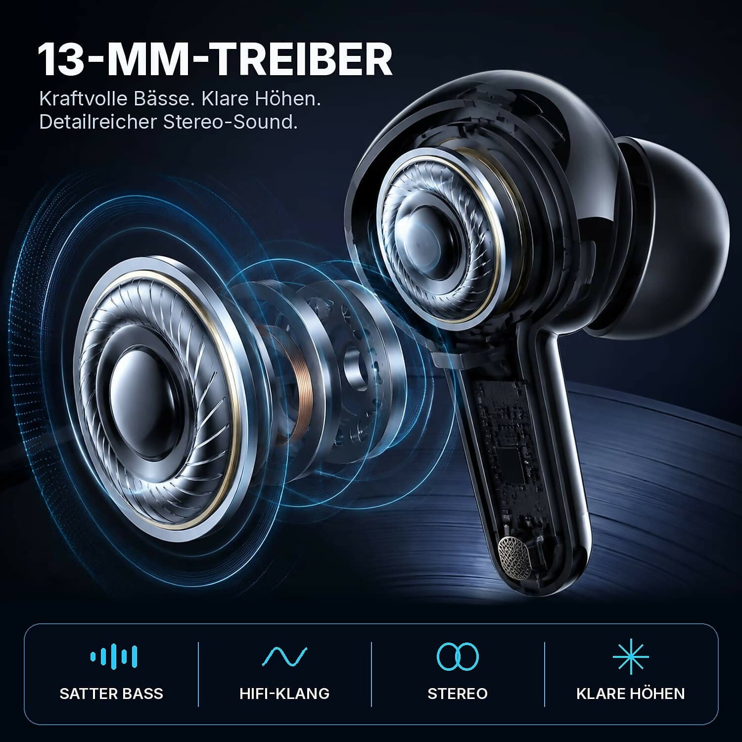 Oryzom AirBeat Ultra – Kabellose In-Ear-Kopfhörer mit Stereo-Sound für ein immersives Klangerlebnis