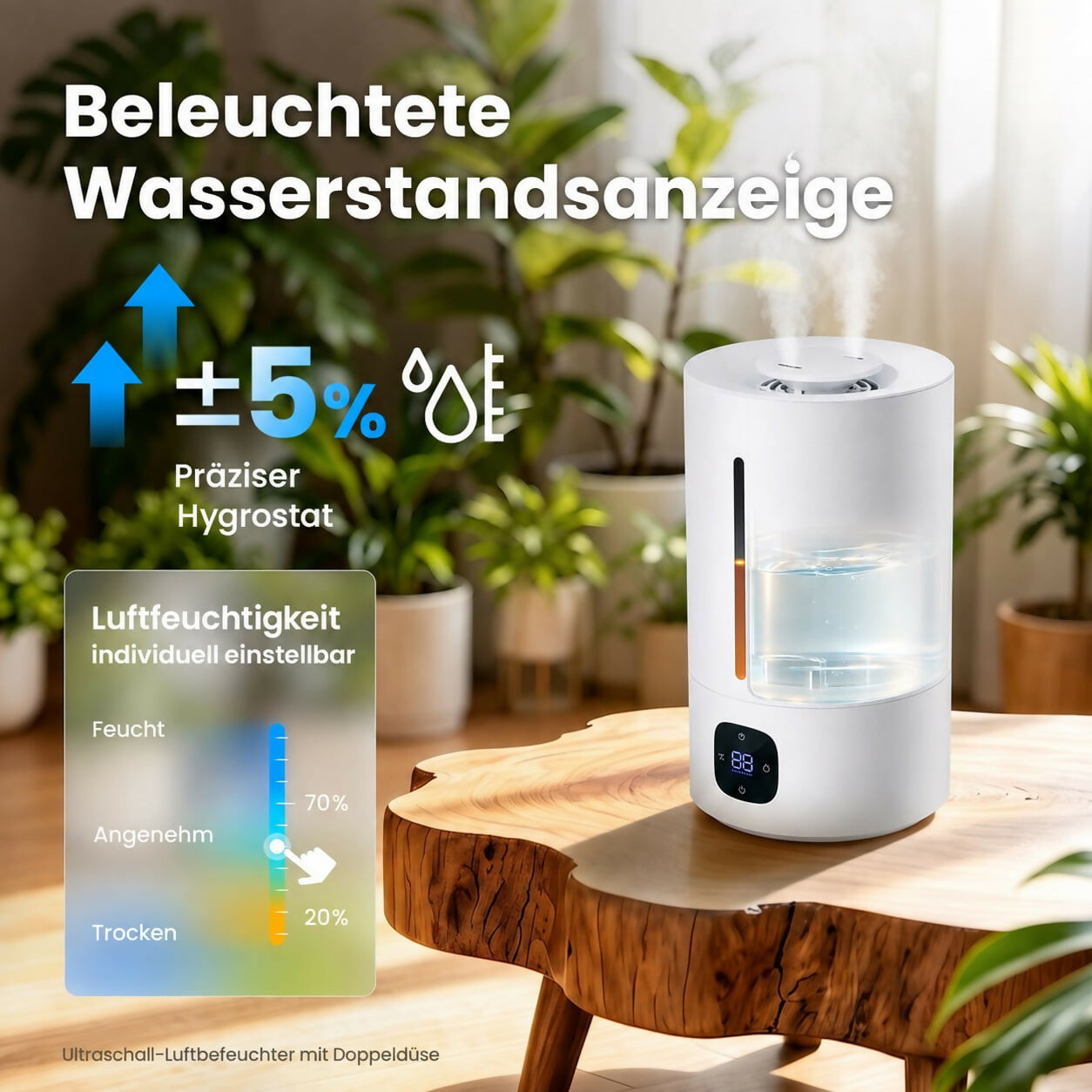 Oryzom AquaMist – Ultraschall-Technologie mit intelligenter Feuchtigkeitsregelung für ein angenehmes Raumklima